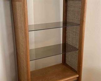 Wicker Oak and Glass