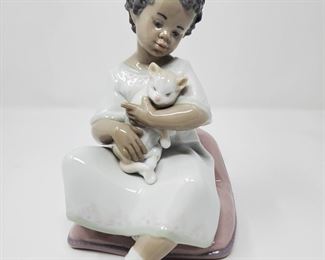 LLADRO Cuddly Kitten Black Legacy Collection