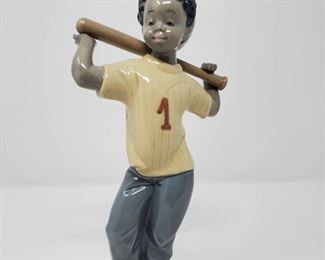 LLADRO Next at Bat Black Legacy Collection