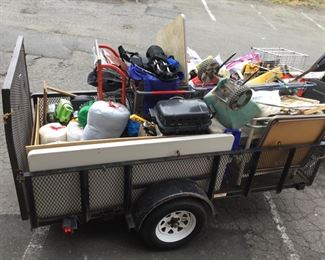 Stuff going in the Tool, garden, camping room (trailer is not for sale)