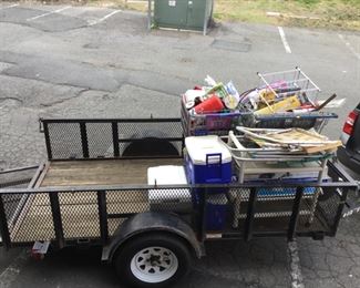 Stuff going in the Tool, garden, camping room (trailer is not for sale)