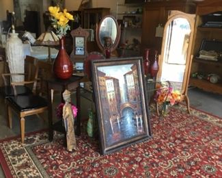 Art, mirror, home decor