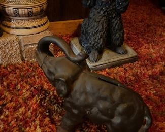 Cast Iron elephant bank