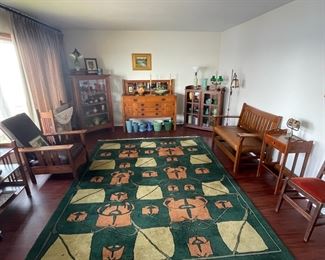 Fabulous Arts and Crafts furniture, art pottery, and lighting!