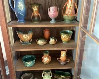 Roseville Zephyr Lily, Freesia, and other pieces