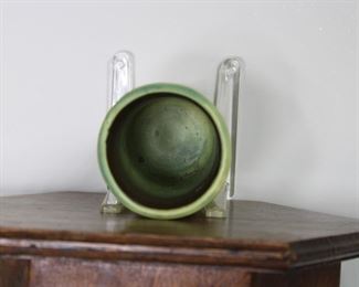 Interior of Weller Pottery Marvo 8 1/2" vase