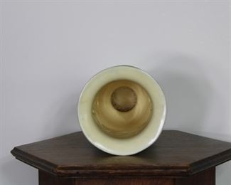 Another view of Gorgeous Art Deco period large Rum Rill by Red Wing vase, 11" tall