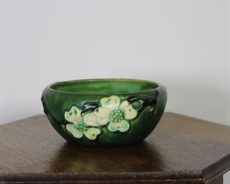 Roseville Pottery Dogwood pattern bowl