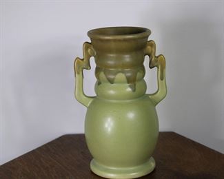 Roseville Pottery Carnelian Vase, 8 1/2" tall