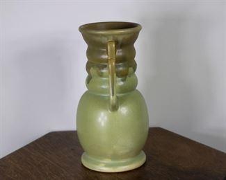 Another view of the Roseville Pottery Carnelian Vase, 8 1/2" tall