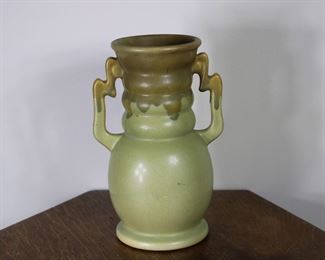 Another view of the Roseville Pottery Carnelian Vase, 8 1/2" tall