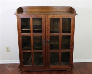 Grand Rapids Bookcase and Chair Company "Lifetime" bookcase in original finish, 45" tall, 12" deep, 41" wide