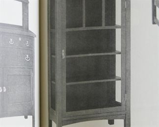 Original catalog entry for the Signed  Limbert One Door China Cabinet.  Appears to retain excellent original finish, measures 61″ tall x 34″ wide x 16″ deep.   There are over 20 pictures showing details, please view them all and make your own assessment to condition and finish.  Thank you!