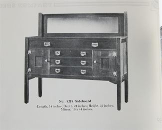 Original Catalog Entry for Quaint Furniture sideboard, Stickley Brothers Company, Grand Rapids, Michigan