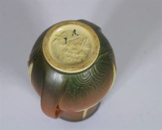 Roseville Pottery Zephyr Lily vase # 130-6", nicks on rim