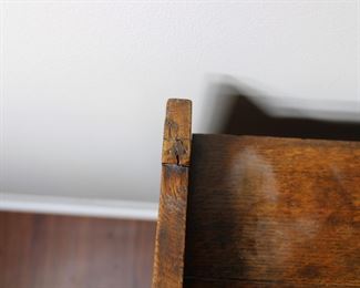 28. One drawer stand with book trough underneath, as shown in photos condition.  17 1/2" wide, 13" deep, and  31" tall