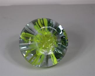 Vintage glass paperweight
