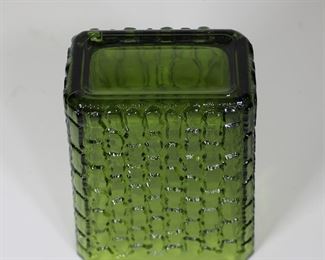 Mid century Anchor Hocking textured glass vase
