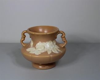 Weller Pottery Cameo Rose handled vase