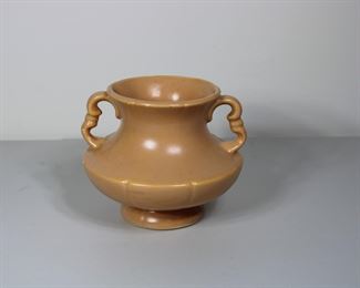 Weller Pottery Cameo Rose handled vase