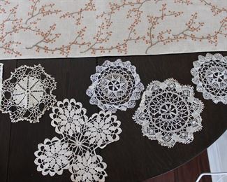 Old lace doilies