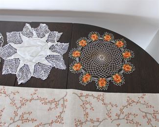 Old lace doilies