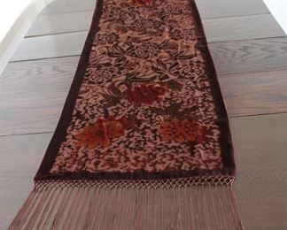 Burnt velvet scarf or table runner