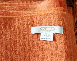 Detail of more than 20 vintage to contemporary fashion scarves