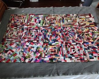 Antique crazy quilt top