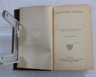 Oldtown Folks Harriet Beecher Stowe, 1882