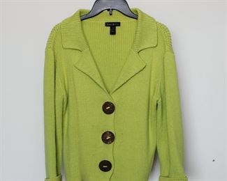 Pure & Co. cotton cardigan, size medium/large.   We have racks of great, like new women's clothes size small to medium, vintage to current trend!