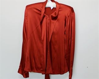 grace silk blouse, size 6.  We have racks of great, like new women's clothes size small to medium, vintage to current trend!