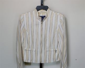 Evan-Picone size 8 petite linen jacket.  We have racks of great, like new women's clothes size small to medium, vintage to current trend!