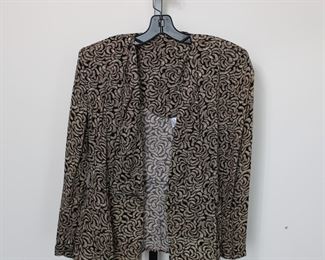 A.K.F. New York jacket/blazer, size 8.  We have racks of great, like new women's clothes size small to medium, vintage to current trend!