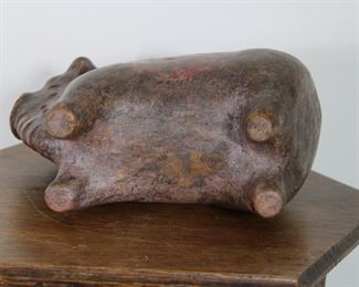 Another view of pottery buffalo