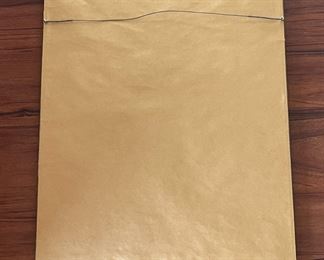 Back of id century watercolor, framed.