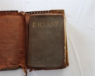 Early edition of Bryant with leather cover, in a later protective leather cover