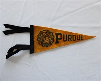 Purdue University 1950's/1960's pennant 