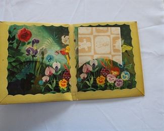 Interior of Disney's Alice in Wonderland writing paper