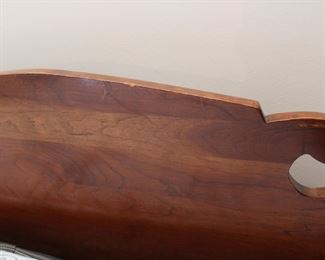 Lovely pair of cherry wood twin beds with clean Sealy mattresses and box springs