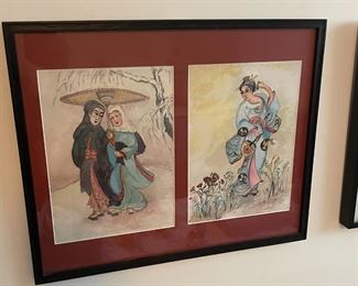 Framed Watercolors