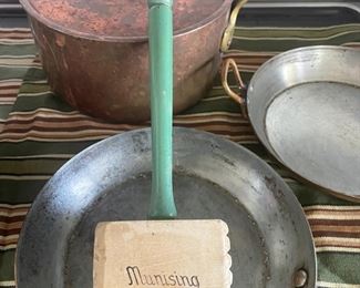 Munising, Michigan old green handled wooden meat tenderizer