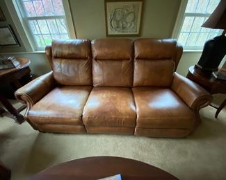 Leather couch in excellent shape if 7 ft long.