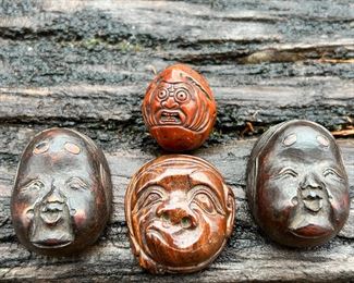 19th Century Japanese Noh Masks