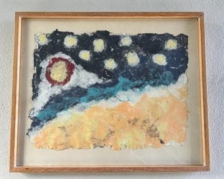 Oil Painting on Recycled paper by Lawrence Salander