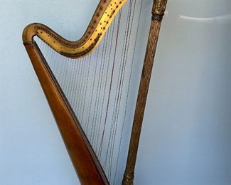 Antique Harp by Sebastian & Pierre Erard Engraved, London