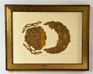 Artist Signed "Barbados Reef's" Screen-print by Ann Reiter