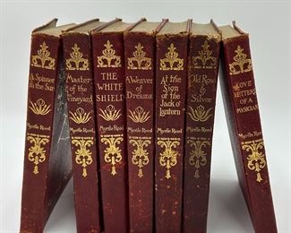 Lot of 8 Antique Leather Bound Books by Myrtle Reed (1874-1911)