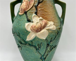 Roseville Art Pottery 14 1/2" Green Magnolia Pattern 97-14