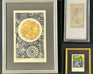 3 Original Etching Signed & Titled by artist Dick Swift